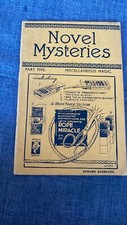 Novel Mysteries Part Five Edward Bagshawe Magic Conjuring Tricks