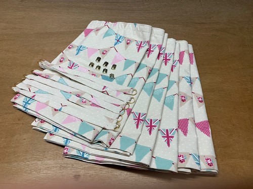 Bunting pink design camper van - design,