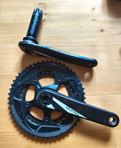 Quarq carbon road crankset - carbon,