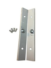 IKEA Stolmen Shelf Cabinet Hardware Brackets + Screws Two Silver Metal Pieces