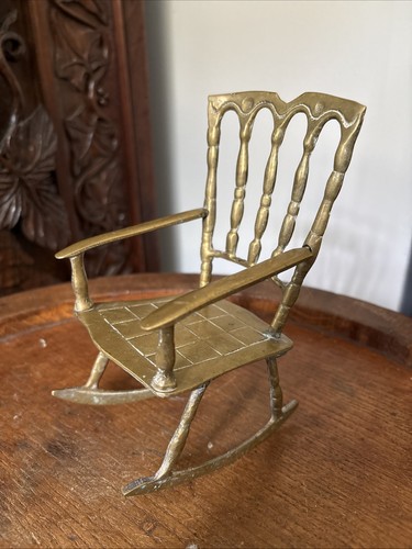 Vintage miniature solid brass - solid,