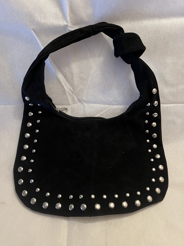 Black faux suede - faux,