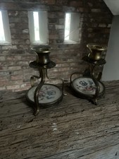 Vintage Pair Filigree Candle