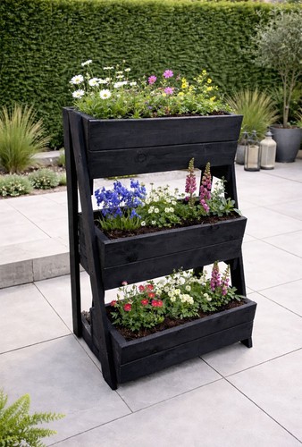 Tier raised wooden plante - 3,