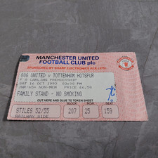 TICKET STUB -MANCHESTER UNITED