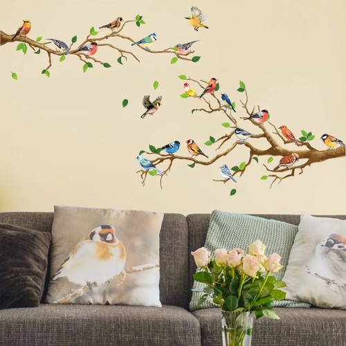 Birds tree art wall - birds,