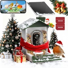 Bird Feeder with Camera 2K UHD AI Identification Wireless Solar Powered Outdoor