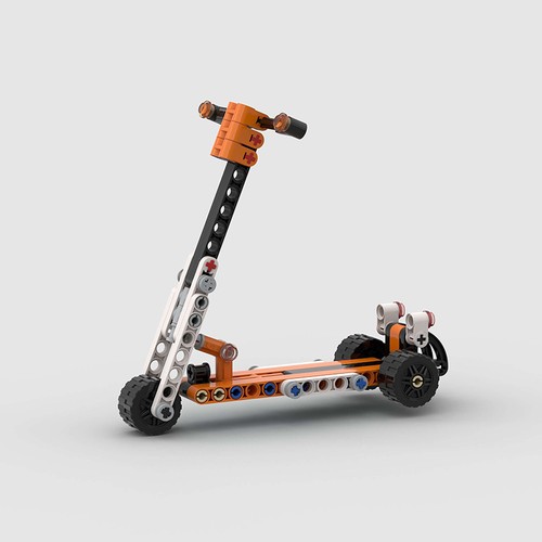 Pcs moc mini scooters model - pcs,