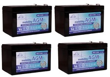 4 X  12V 12AH Rechargeable