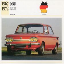 1967-1972 NSU 1200 TT Classic Car Photograph / Information Maxi Card