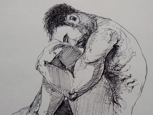 Male nude ink - male,
