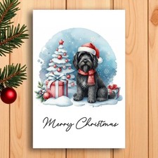 Briard Christmas Card from the