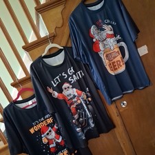 Mens Christmas T-Shirts - FREE POSTAGE - Choose Which Design - Size 3XL- BNNT