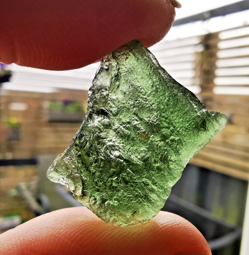 Moldavite crystal - crystal, (03)
