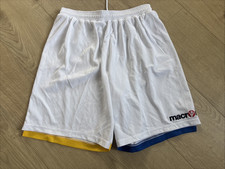 White Macron Football Shorts - New - Medium (B27)