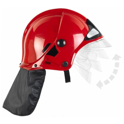 Red firefighter helmet msa - red,