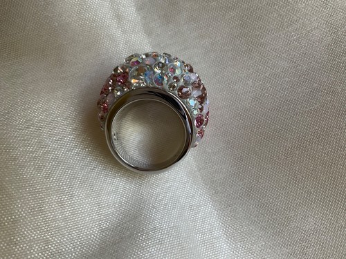 Swarovski white pink crystal - white,