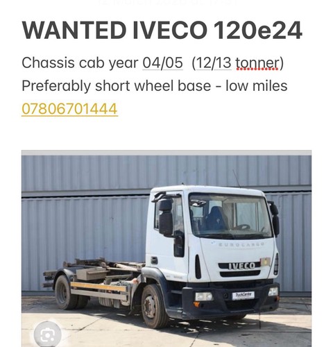Wanted iveco 120e24 - wanted, 04/05