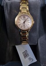 Bulova 97L151 Classic Ladies Watch, Stainless Steel Rose Gold with Box