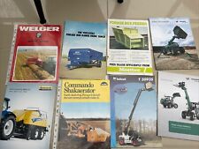 Farming Brochures Job Lot 6 welger, New Holland,McConnel,Bobcat,Kramer Loaders