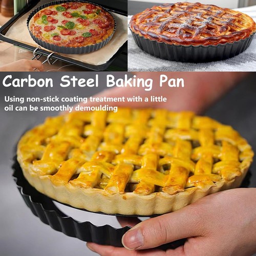 24cm non stick quiche - pan, deep