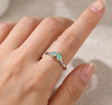 Real natural opal ring
