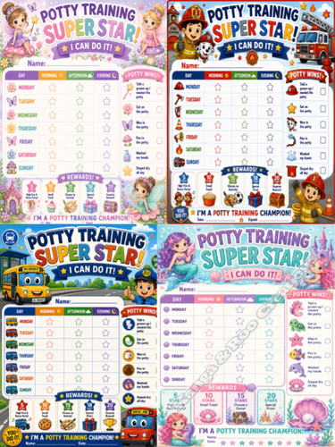 Potty training reward - potty, tracker
