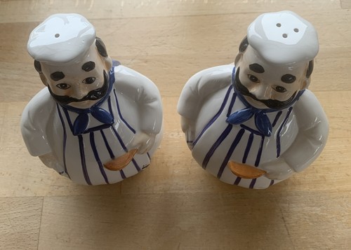 Vintage fat chef ceramic - chef, salt
