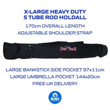 5-Tube Fishing Rod Holdall