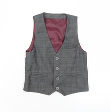Next Boys Grey Check Suit