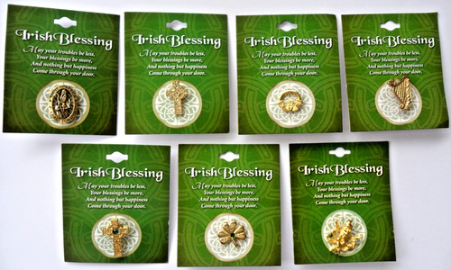 Irish blessings lapel - irish, tie