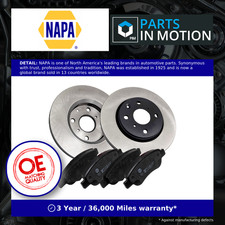 2x Vented Brake Discs and Pads