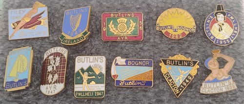 Butlins holidays pin badges - butlins,