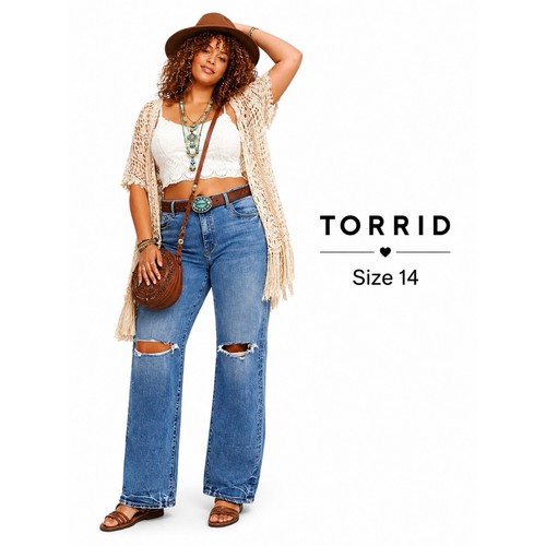 Torrid ripped wide leg - torrid,