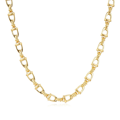 Unisex 9ct gold stirrup - 9ct,