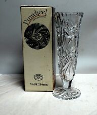 Pinwheel 24% Lead Crystal Vase 21 cm Tall Bohemia Czech Republic vintage
