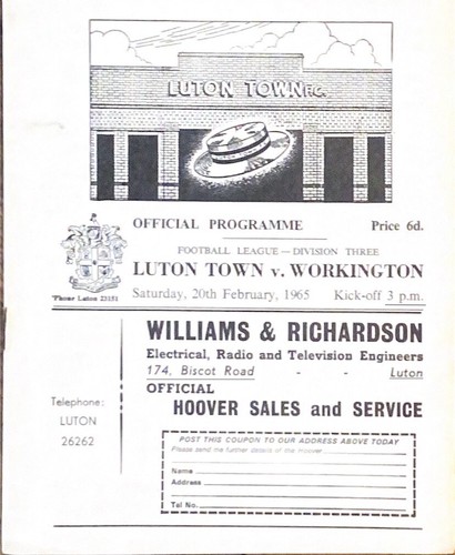 Luton town workington - v,