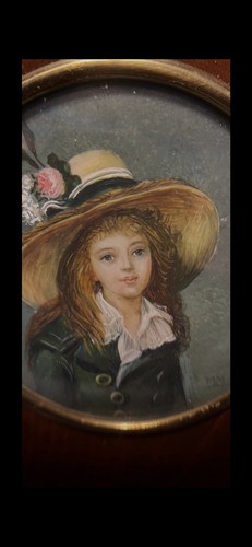 Antique french miniature - french,