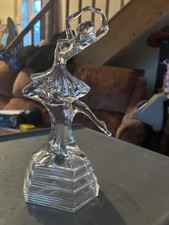 Vintage  Royal Crystal Rock lead crystal ballerina figurine.