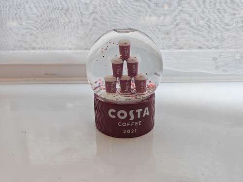 Costa coffee now snow globe - now,