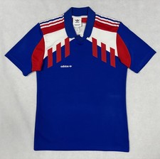France 1989-1992 Style Adidas Originals Football Shirt Size: Adults Medium