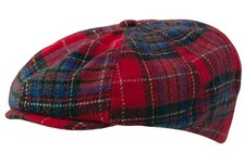 Scottish Red Tartan Check Flat