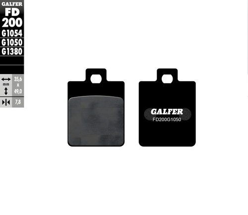 Brake pads galfer fd200g1050 - pads,