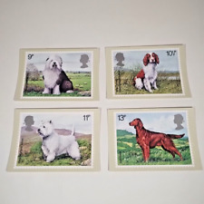 PHQ 33 British Dogs 1979 Cards Royal Mail Stamp Card Series Full Set 4/4
