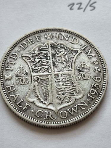 1936 king george half - 1936, crown