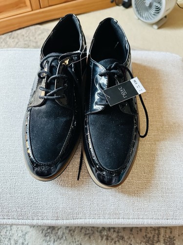 Ladies black brogues size - size, 8