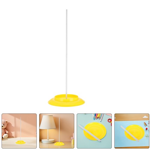 Yellow plastic juggling plates - yellow,