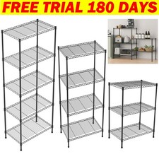 Galvanised Shelving 5 Tier Garage Unit Storage Racking Heavy Duty Metal Shelves