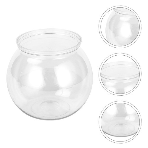 Creative small fish tank round - fish,