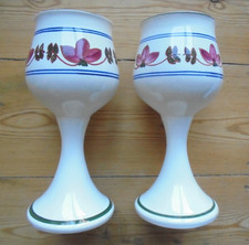IDEN POTTERY, 2  GOBLETS -